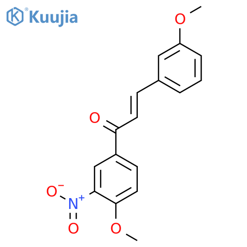 2-PROPEN-1-ONE, 1-(4-METHOXY-3-NITROPHENYL)-3-(3-METHOXYPHENYL)- structure