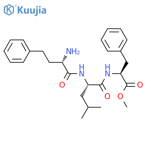 methyl (2S)-2-[(2S)-2-[(2S)-2-amino-4-phenylbutanamido]-4-methylpentanamido]-3-phenylpropanoate structure
