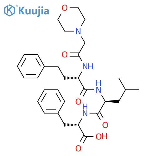 (S)-2-((S)-4-Methyl-2-((S)-2-(2-morpholinoacetamido)-4-phenylbutanamido)pentanamido)-3-phenylpropanoic Acid structure