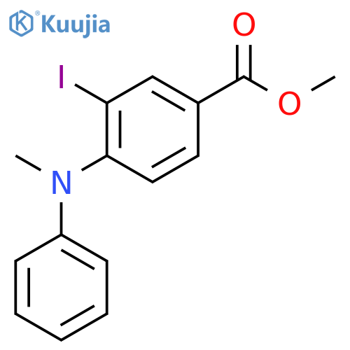 Benzoic acid, 3-iodo-4-(methylphenylamino)-, methyl ester structure