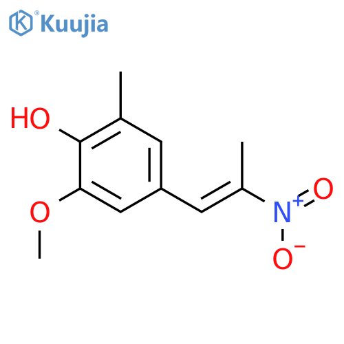 PHENOL, 2-METHOXY-6-METHYL-4-[(1E)-2-NITRO-1-PROPENYL]- structure