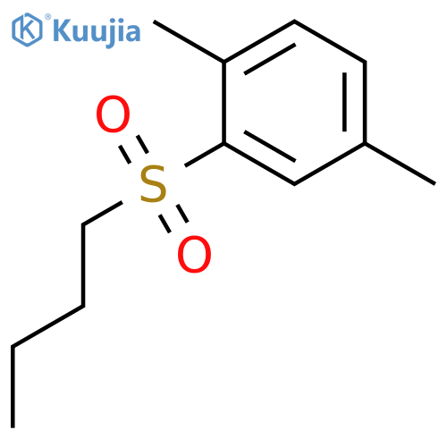 Benzene, 2-(butylsulfonyl)-1,4-dimethyl- structure