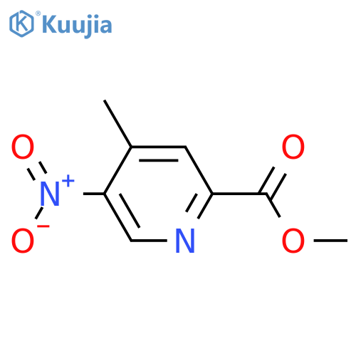 Methyl 4-methyl-5-nitropyridine-2-carboxylate structure