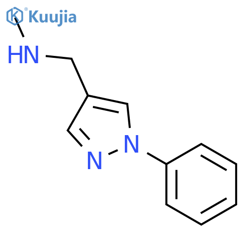 N-methyl-1-(1-phenyl-1H-pyrazol-4-yl)methanamine Hydrochloride structure