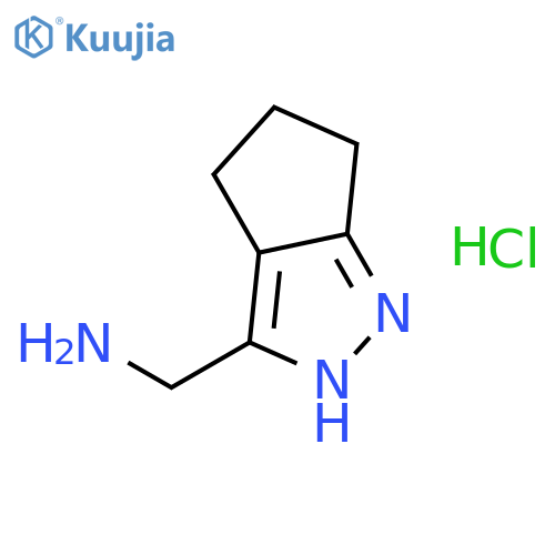 CYCLOPENTAPYRAZOLE-3-METHANAMINE, 1,4,5,6-TETRAHYDRO-, HYDROCHLORIDE structure