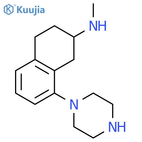2-NAPHTHALENAMINE, 1,2,3,4-TETRAHYDRO-N-METHYL-8-(1-PIPERAZINYL)- structure