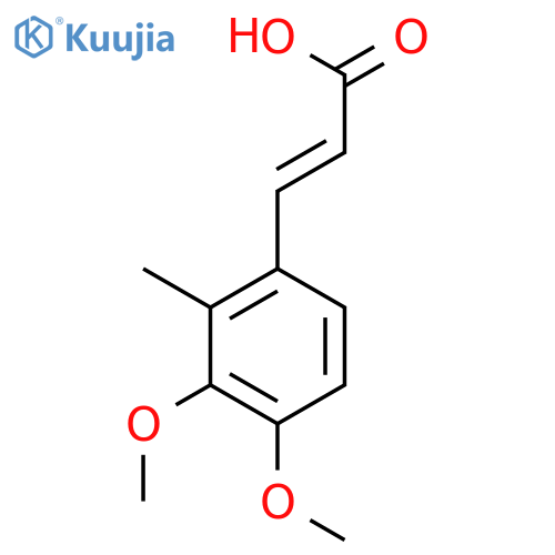 3,4-Dimethoxy-2-methylcinnamic acid structure