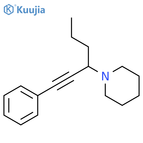 PIPERIDINE, 1-[1-(PHENYLETHYNYL)BUTYL]- structure