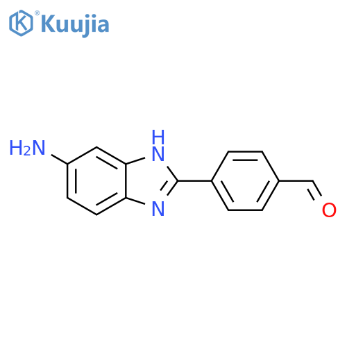 Benzaldehyde, 4-(5-amino-1H-benzimidazol-2-yl)- structure