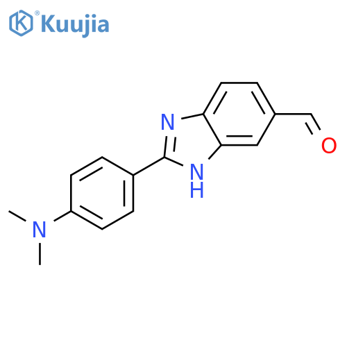 1H-Benzimidazole-5-carboxaldehyde, 2-[4-(dimethylamino)phenyl]- structure