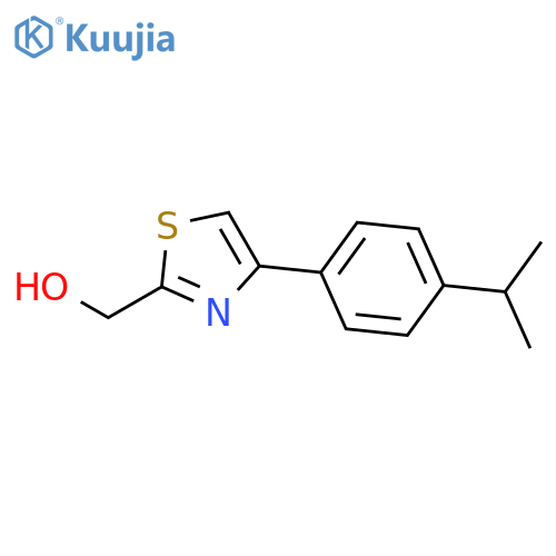 2-Thiazolemethanol, 4-[4-(1-methylethyl)phenyl]- structure