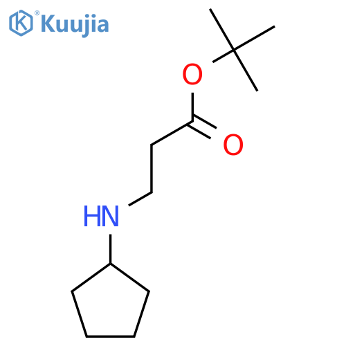 Tert-butyl 3-(cyclopentylamino)propanoate structure
