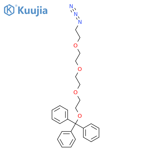 1-azido-11-(triphenylmethyloxy)-3,6,9-undecane structure