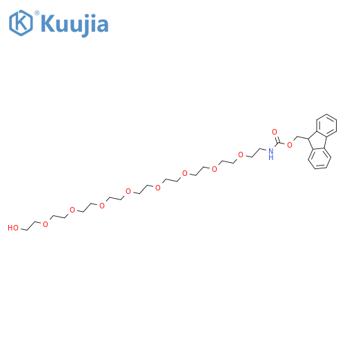 5,8,11,14,17,20,23,26-Octaoxa-2-azaoctacosanoic acid, 28-hydroxy-, 9H-fluoren-9-ylmethyl ester structure