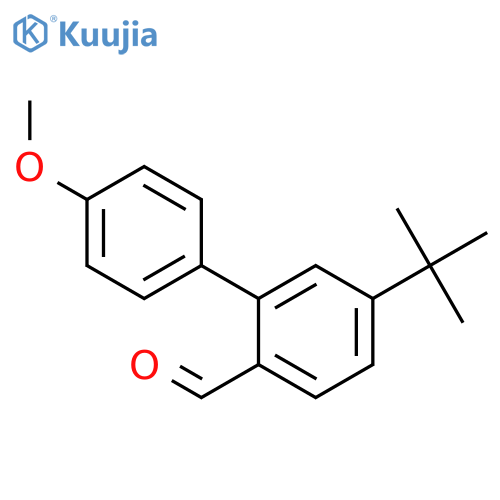 [1,1'-Biphenyl]-2-carboxaldehyde, 5-(1,1-dimethylethyl)-4'-methoxy- structure