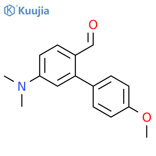 [1,1'-Biphenyl]-2-carboxaldehyde, 5-(dimethylamino)-4'-methoxy- structure