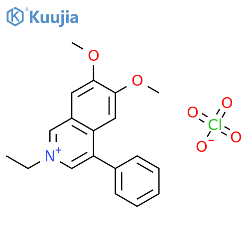 Isoquinolinium, 2-ethyl-6,7-dimethoxy-4-phenyl-, perchlorate structure