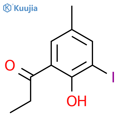 1-Propanone, 1-(2-hydroxy-3-iodo-5-methylphenyl)- structure