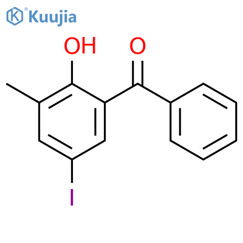 Methanone, (2-hydroxy-5-iodo-3-methylphenyl)phenyl- structure
