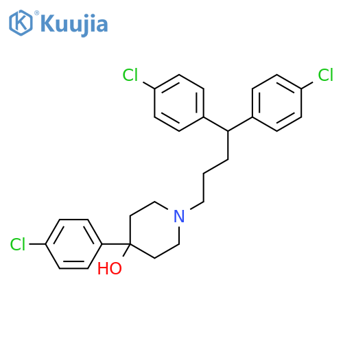 4-PIPERIDINOL, 1-[4,4-BIS(4-CHLOROPHENYL)BUTYL]-4-(4-CHLOROPHENYL)- structure