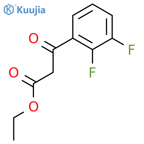 Ethyl 3-(2,3-difluorophenyl)-3-oxopropanoate structure