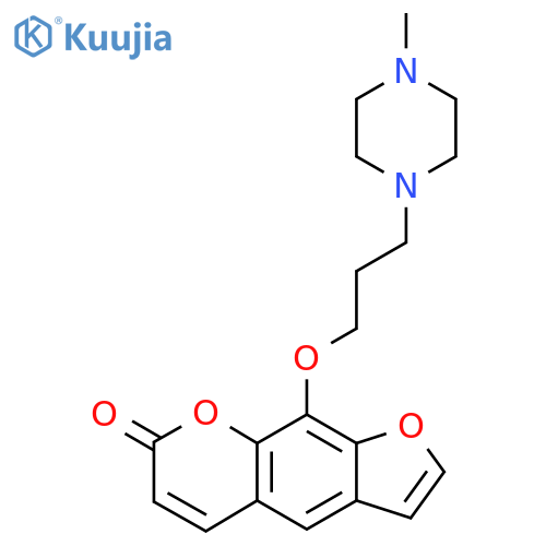 7H-Furo(3,2-g)(1)benzopyran-7-one, 9-(3-(4-methyl-1-piperazinyl)propoxy)- structure