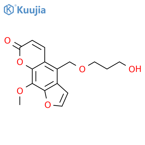 4-[(3-hydroxypropoxy)methyl]-9-methoxy-7H-furo[3,2-g]chromen-7-one structure