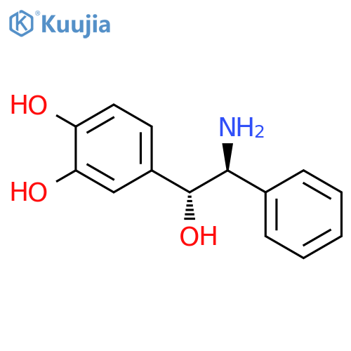 1,2-Benzenediol, 4-[(1R,2S)-2-amino-1-hydroxy-2-phenylethyl]- structure