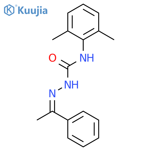 Hydrazinecarboxamide, N-(2,6-dimethylphenyl)-2-(1-phenylethylidene)- structure