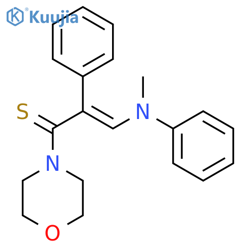 Morpholine, 4-[3-(methylphenylamino)-2-phenyl-1-thioxo-2-propenyl]- structure