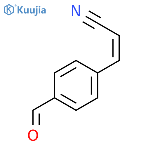 2-Propenenitrile,3-(4-formylphenyl)-, (Z)- (9CI) structure