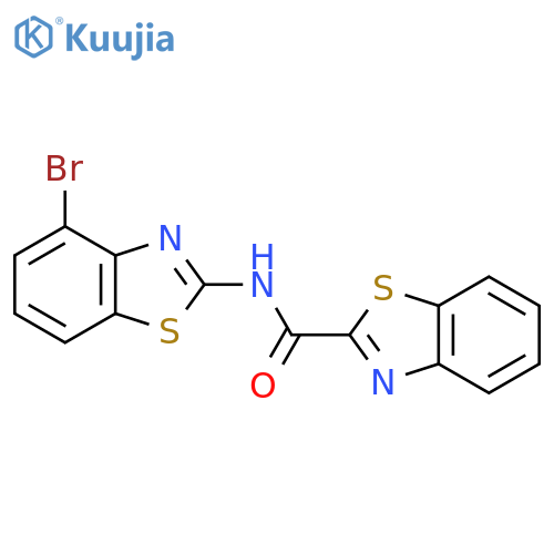 N-(4-bromo-1,3-benzothiazol-2-yl)-1,3-benzothiazole-2-carboxamide structure