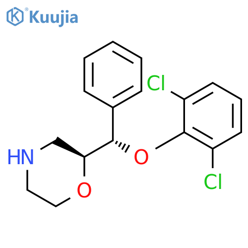 MORPHOLINE, 2-[(S)-(2,6-DICHLOROPHENOXY)PHENYLMETHYL]-, (2S)- structure
