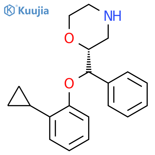 MORPHOLINE, 2-[(2-CYCLOPROPYLPHENOXY)PHENYLMETHYL]-, (2R)- structure