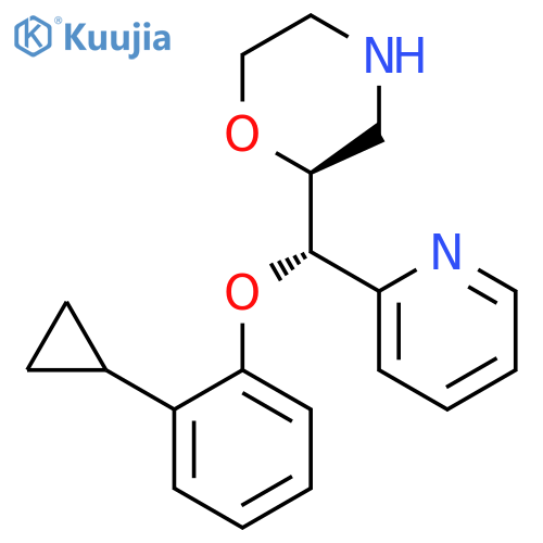 Morpholine, 2-[(S)-(2-cyclopropylphenoxy)-2-pyridinylmethyl]-, (2S)- structure