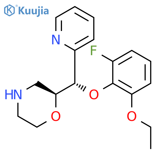 MORPHOLINE, 2-[(S)-(2-ETHOXY-6-FLUOROPHENOXY)-2-PYRIDINYLMETHYL]-, (2S)- structure