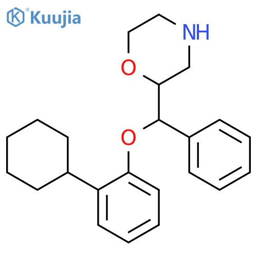MORPHOLINE, 2-[(2-CYCLOHEXYLPHENOXY)PHENYLMETHYL]- structure