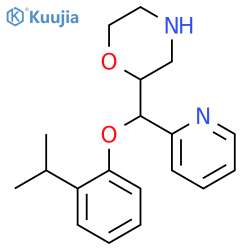 Morpholine, 2-[[2-(1-methylethyl)phenoxy]-2-pyridinylmethyl]- structure