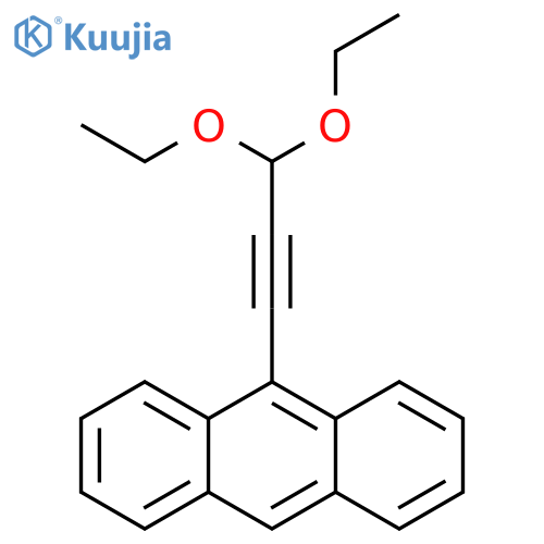 Anthracene, 9-(3,3-diethoxy-1-propynyl)- structure