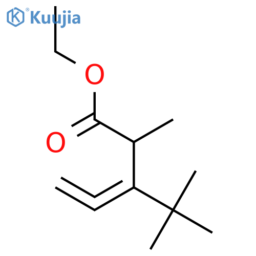 3,4-PENTADIENOIC ACID, 3-(1,1-DIMETHYLETHYL)-2-METHYL-, ETHYL ESTER structure
