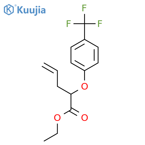 4-PENTENOIC ACID, 2-[4-(TRIFLUOROMETHYL)PHENOXY]-, ETHYL ESTER structure