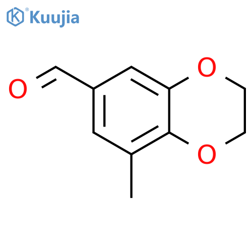 1,4-Benzodioxin-6-carboxaldehyde, 2,3-dihydro-8-methyl- structure
