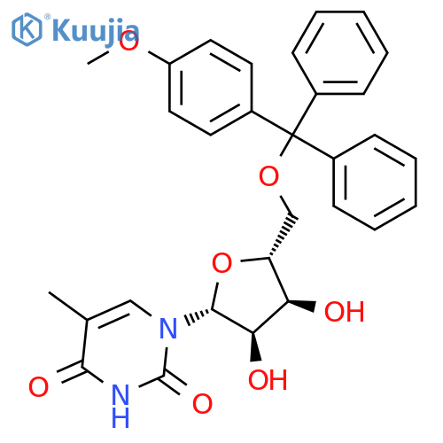 Uridine, 5'-O-[(4-methoxyphenyl)diphenylmethyl]-5-methyl- structure