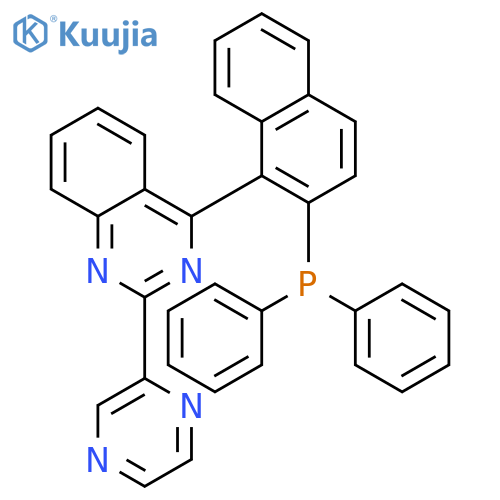 QUINAZOLINE, 4-[2-(DIPHENYLPHOSPHINO)-1-NAPHTHALENYL]-2-PYRAZINYL- structure