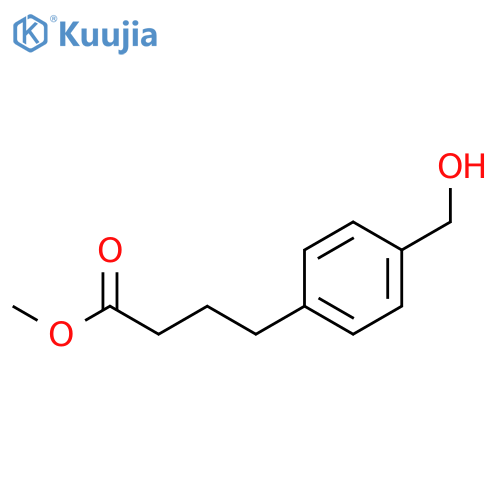 Methyl 4-[4-(hydroxymethyl)phenyl]butanoate structure