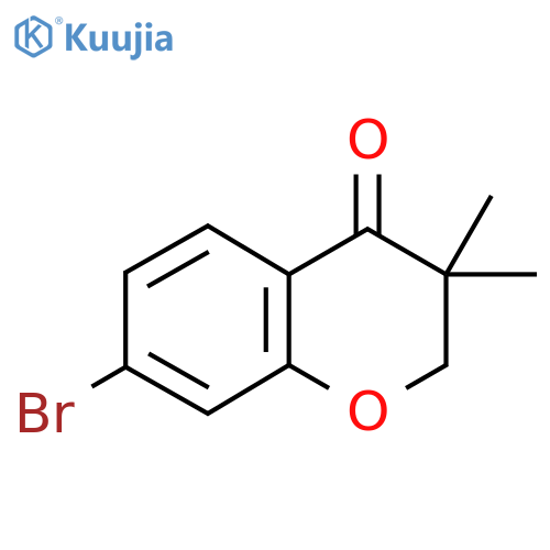 7-Bromo-3,3-dimethyl-chroman-4-one structure