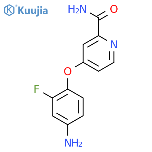 4-(4-Amino-2-fluorophenoxy)picolinamide structure