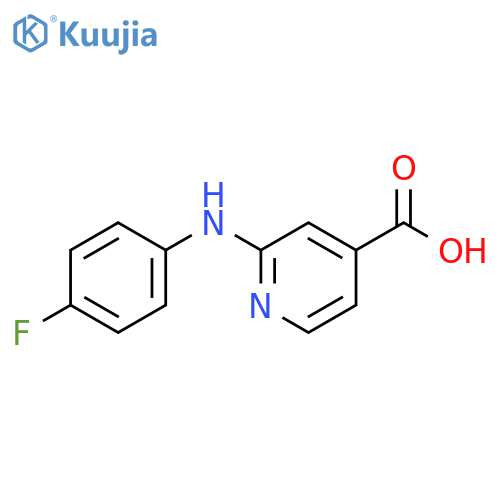 2-(4-Fluoroanilino)isonicotinic acid structure