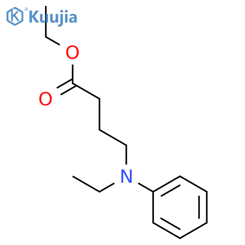 Butanoic acid, 4-(ethylphenylamino)-, ethyl ester structure