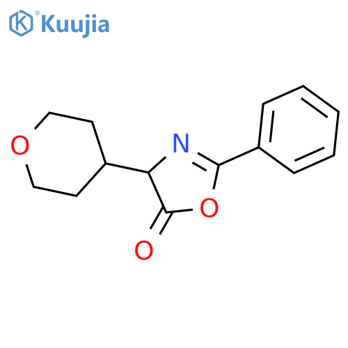 5(4H)-Oxazolone,2-phenyl-4-(tetrahydro-2H-pyran-4-yl)- structure